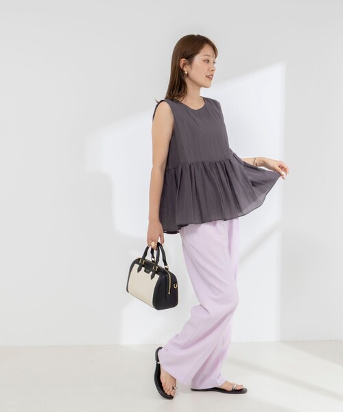 NOLLEY'S（ノーリーズ） ワイドパンツ パンツ 「セットアップ対応