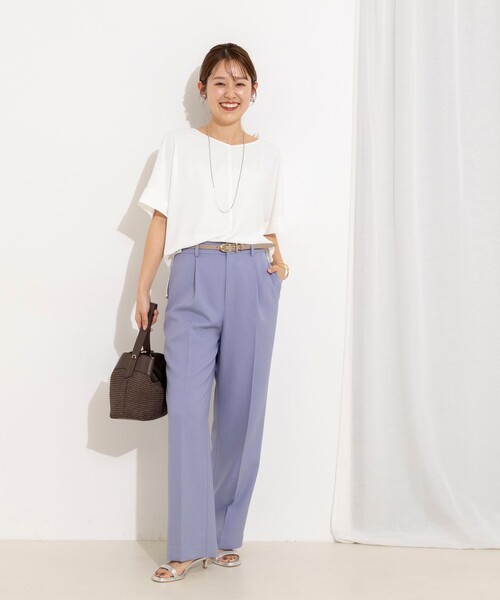 NOLLEY'S（ノーリーズ） ワイドパンツ パンツ 「セットアップ対応