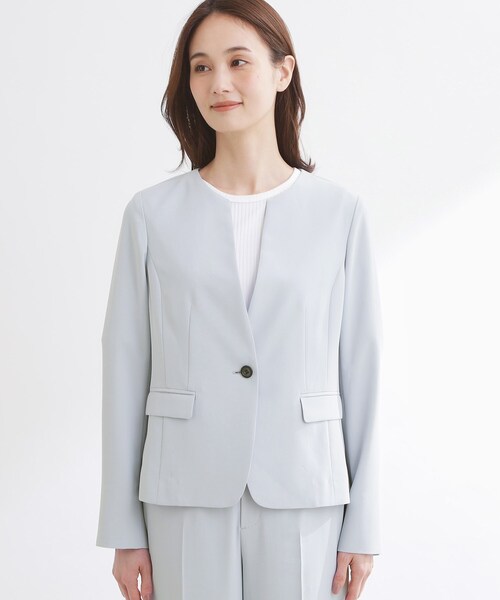 美品　リフレクト　洗える　テーラードジャケット　UVカット　接触冷感　抗菌防臭 Reflect（リフレクト） ジャケット テーラードジャケット 「UVカット