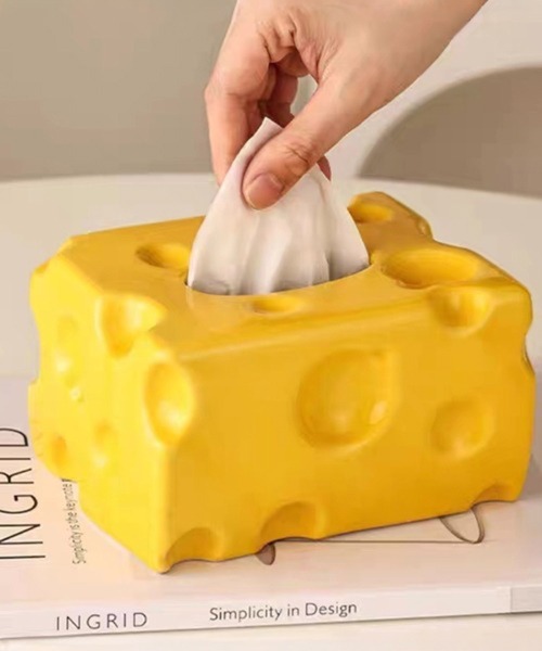 Ein（アイン） インテリア Ein/チーズ ティッシュボックスケース