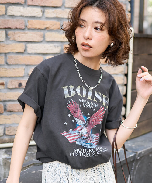 こうのすけの半袖Tシャツ L、M、Sあります！ FREAK'S STORE（フリークスストア） tシャツ 半袖 ROCK T-SHIRT/ロック