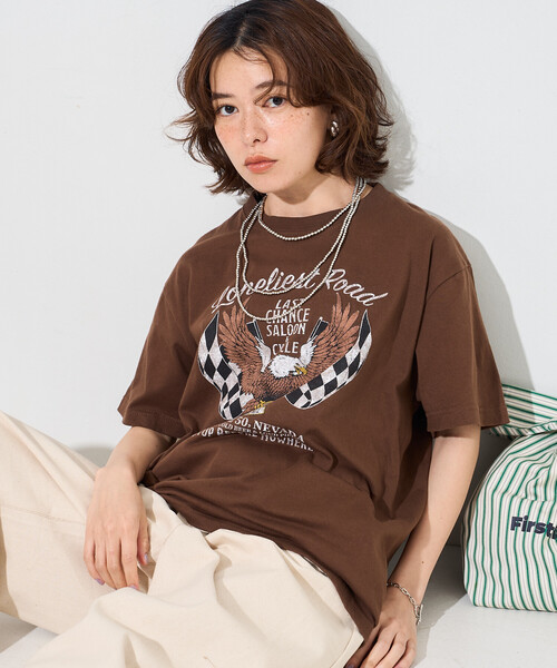 FREAK'S STORE（フリークスストア） tシャツ 半袖 ROCK T-SHIRT/ロック