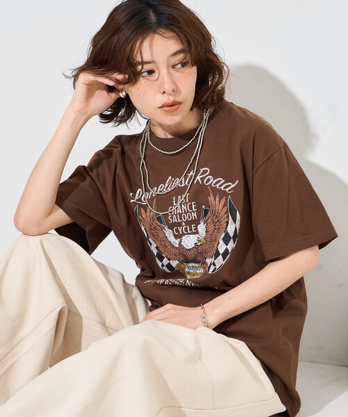 FREAK'S STORE（フリークスストア） tシャツ 半袖 ROCK T-SHIRT/ロック