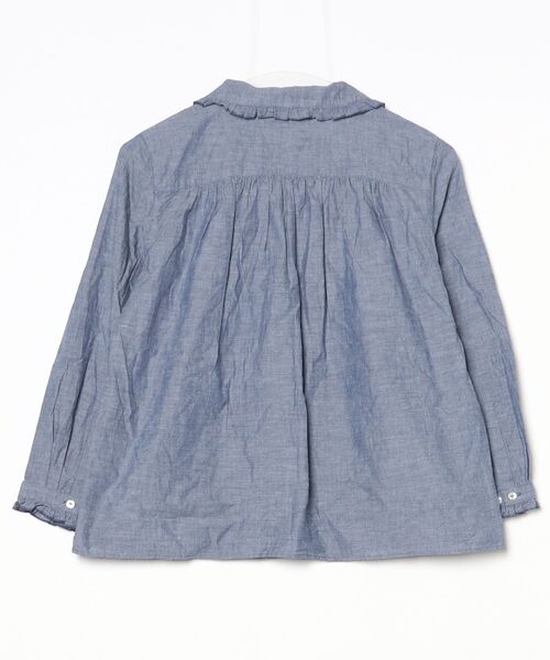 「HONORE」 長袖シャツ - ブルー レディース_画像2