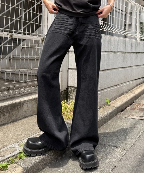 ADAMASTE ジーンズ Slim Silhouette Flare Denim - スリムシルエット