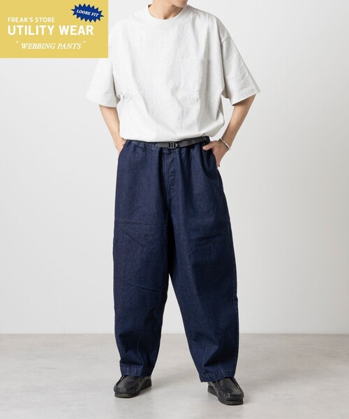 「FREAK'S STORE」 デニムパンツ LARGE ブルー メンズ_画像3