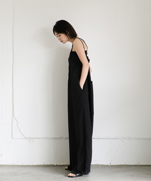 「select MOCA Et」 ノースリーブワンピース MEDIUM ブラック レディース_画像4