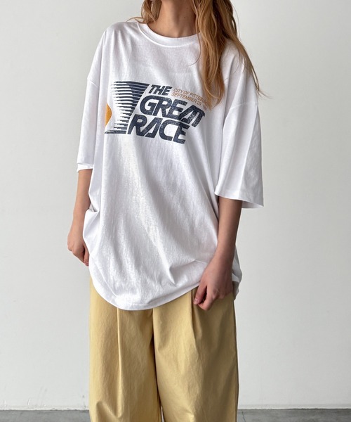 レア　レディーガガ　ステファニージャーマノッタ　半袖tシャツ フランス製 CANAL JEAN（キャナルジーン） tシャツ 半袖 Lakey Park GREAT RACE T