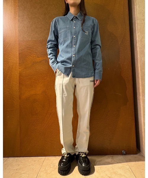 Cook jeans（クックジーンズ） シャツ ckjs刺繍デニムシャツ メンズ