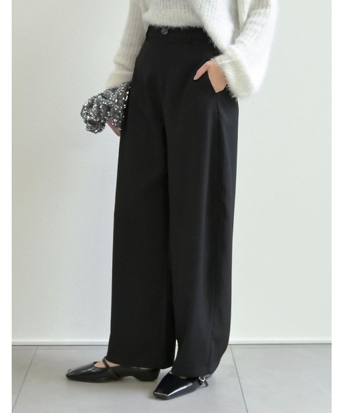 「Re:EDIT」 パンツ MEDIUM チャコールグレー レディース_画像3