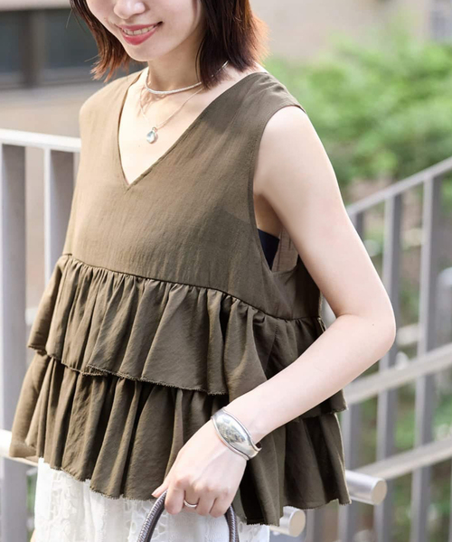 SLOBE IENA（スローブイエナ） ブラウス シャツ 半袖 「WEB限定カラー