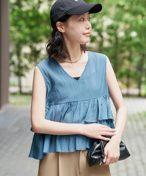 SLOBE IENA（スローブイエナ） ブラウス シャツ 半袖 「WEB限定カラー
