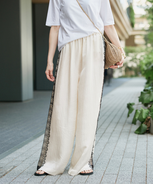 VERMEIL par iena（ヴェルメイユパーイエナ） パンツ Side Lace