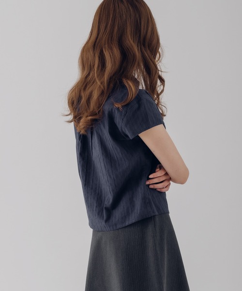 MUHET（ミュエータ） ブラウス シャツ 夏 assorted front gather shirt 