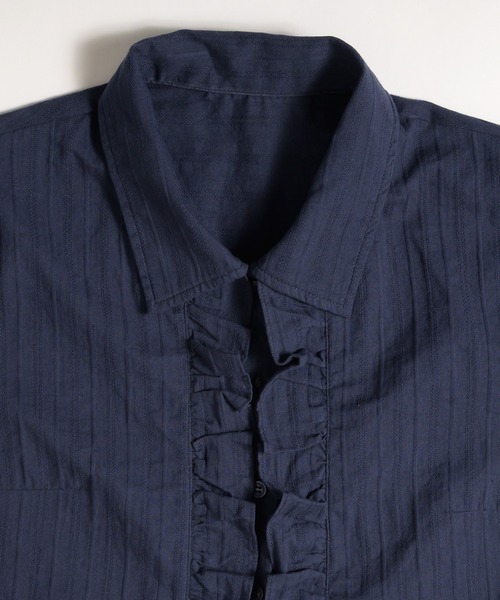 MUHET（ミュエータ） ブラウス シャツ 夏 assorted front gather shirt 