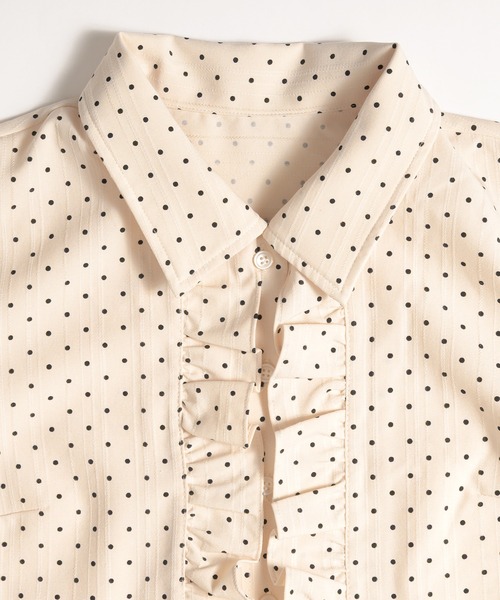 MUHET（ミュエータ） ブラウス シャツ 夏 assorted front gather shirt