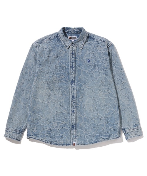 A BATHING APE（アベイシングエイプ） シャツ ONE POINT LINE CAMO
