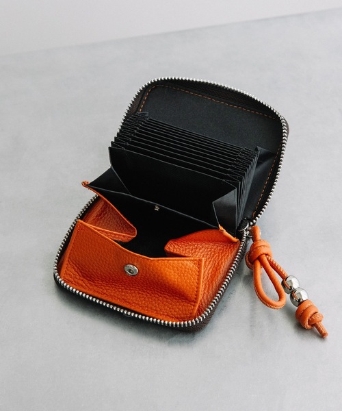 Beau're（ヴュレ） ミニ 財布 BEAURE カウレザーストラップ付き 多機能