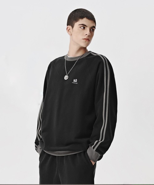 「WESTBOY」 スウェットカットソー L ブルー メンズ_画像8