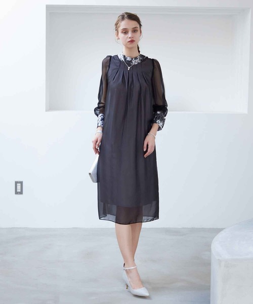 「Dorry Doll」 長袖ワンピース M オリーブ レディース_画像2
