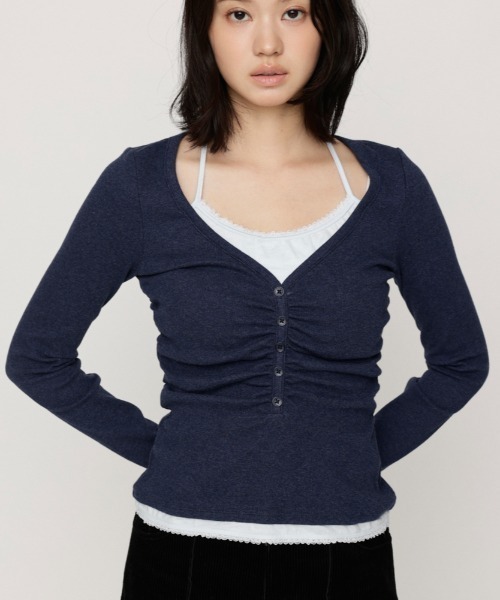 SLY LAYERED LIKE CUT TOPSレイヤードライクカットトップス SLY（スライ） tシャツ 「大人気アイテムがWEB限定で再入荷！」LAYERED