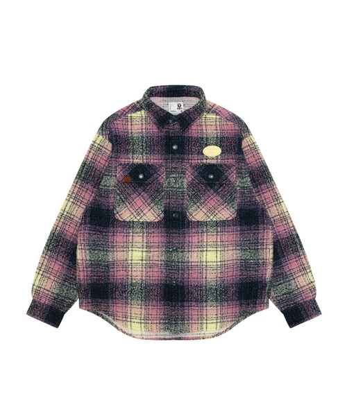 A BATHING APE(アベイシングエイプ)フランネルシャツ☆ヒョウ柄*3 AAPE BY A BATHING APE（エーエイプバイアベイシングエイプ） シャツ