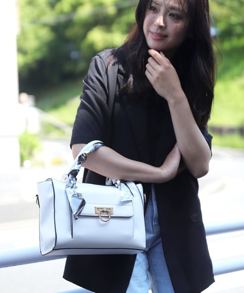 florist（フローリスト） ハンドバッグ 2way リボンスカーフ ダブル