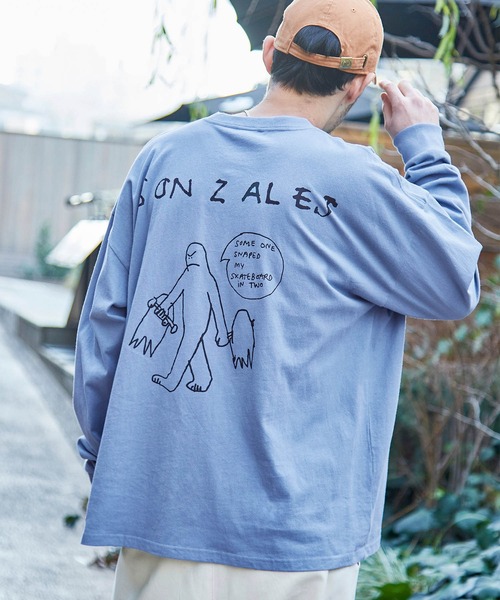 tシャツ Mark Gonzales/マークゴンザレス MONO-MART別注 ビッグシルエット背面BIGプリント 長袖Tee メンズ レディース | Mark Gonzales | 04