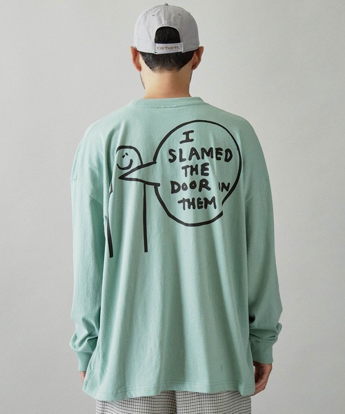 tシャツ Mark Gonzales/マークゴンザレス MONO-MART別注 ビッグシルエット背面BIGプリント 長袖Tee メンズ レディース | Mark Gonzales | 24