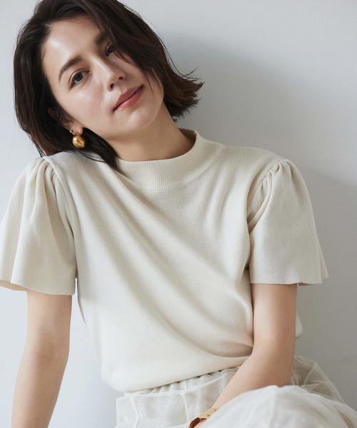 美品 ファビアナフィリッピ 現行 ボトルネックコットンニット 大きいサイズ XL 美品 ファビアナフィリッピ 現行 ボトルネックコットンニット 大きい