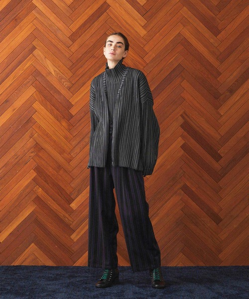 SHAREEF（シャリーフ） tシャツ PLEATS HIGH-NECK P/O メンズ