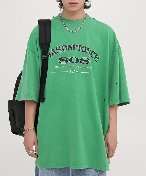 MASONPRINCE ロゴ プリント Ｔシャツ ヴィンテージ ダメージ DT0602_1.jpg?v=1741931127
