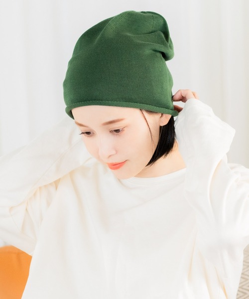 Story mfg. ニット帽 100%オーガニックコットン LINEASTORIA ニット帽 ニットキャップ 「ニットキャップ