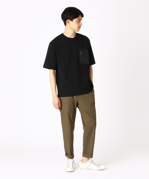 COMME CA ISM tシャツ ファスナーポケット Tシャツ メンズ