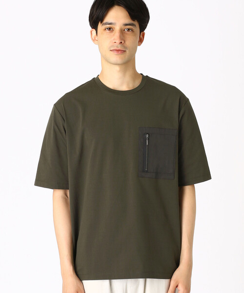 COMME CA ISM（コムサイズム） tシャツ ファスナーポケット Tシャツ