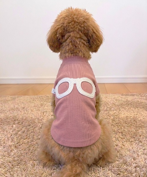 犬服 3S わんこの普段着　インコさんベージュ SUPERTHANKS（スーパーサンクス） 犬 服 サングラスワッペン/ワン