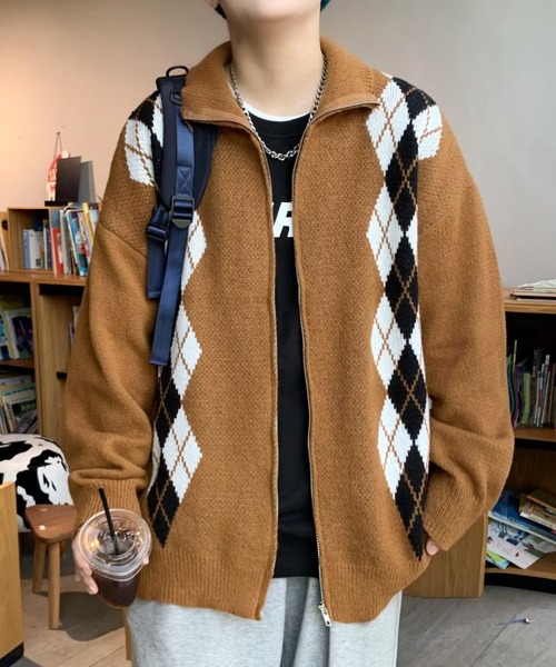 クリームソーダアーガイルブルゾン CREAM SODA クリームソーダ ショートブルゾン アーガイル柄