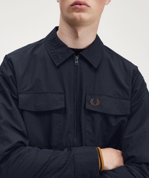 Fred Perry ネイビー ジップアップジャケット Lサイズ