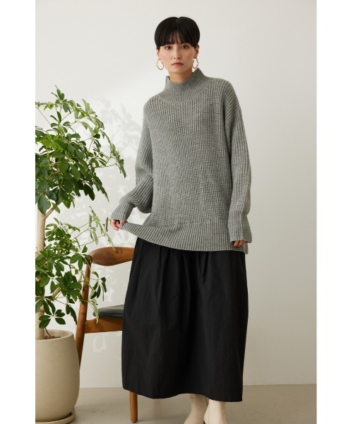 ドッキングニットワンピース♡BEIGE♡Sサイズ ドッキングニットシルエットワンピース | HIROKO BIS (Women