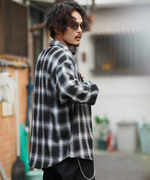 improves（インプローブス） シャツ ビエラチェック ルーズシルエット