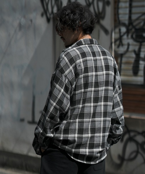 improves（インプローブス） シャツ ビエラチェック ルーズシルエット