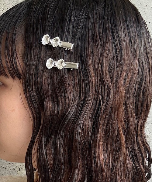 ヘアピン 2setキラキラリボンミニヘアピン : ZOZOTOWN Yahoo!店 - 通販