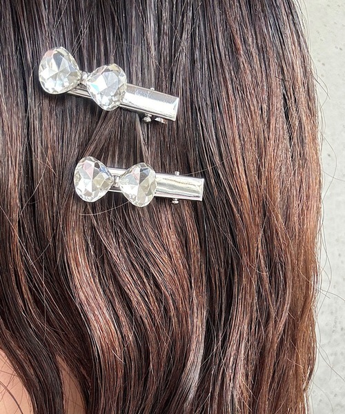 ヘアピン 2setキラキラリボンミニヘアピン : ZOZOTOWN Yahoo!店 - 通販