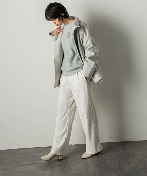MAYSON GREY ニット セーター クルーネックシャギーニットプル