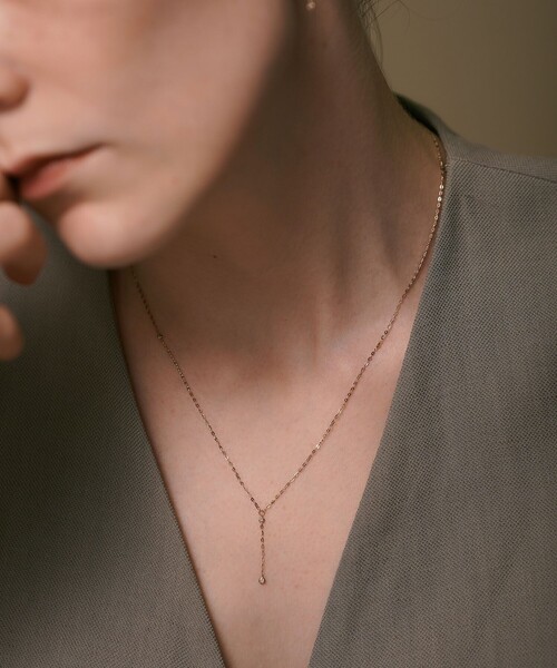 新品　eteビジューK18BRG ブラウンダイヤモンド ネックレス ete bijoux ネックレス 「トーン」 K18RBG ブラウンダイヤモンド