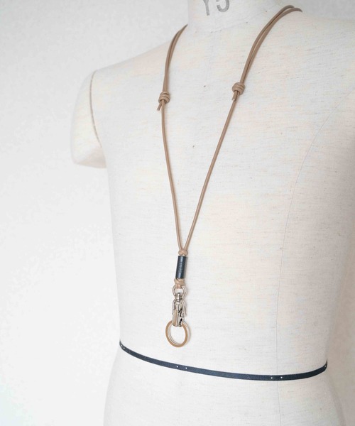 ネックレス SENTI センティ / CLIP LEATHER STRAP クリップレザーネックレス レザーストラップ マルチホルダー / 2019の画像
