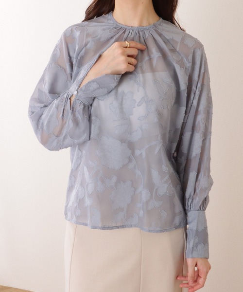 ブラウス シャツ ボタニカルシアートップ レディース 40%OFF】botanical sheer top～ﾎﾞﾀﾆｶﾙｼｱｰﾄｯﾌﾟ | flower