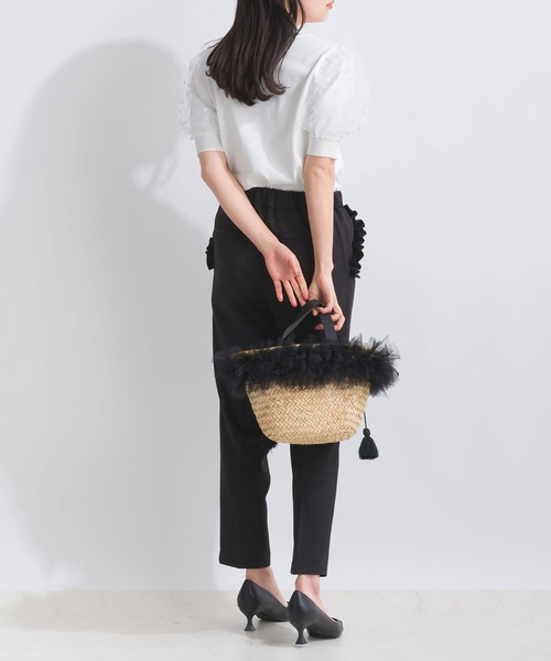 PICCIN PERLA ニット セーター ドットチュール五分袖ニット