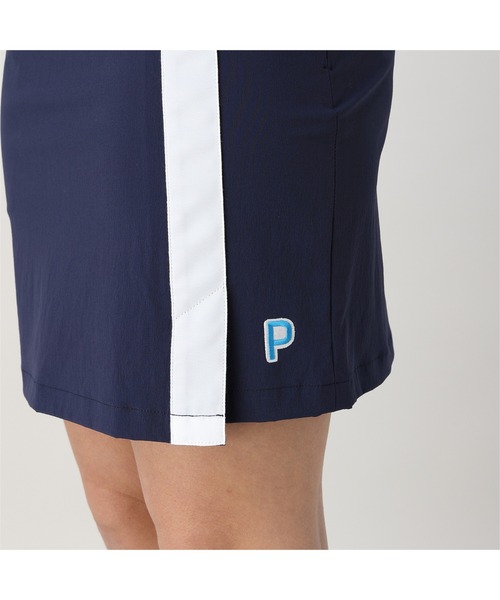PUMA ネイビー タイトスカート M ストレッチデニム