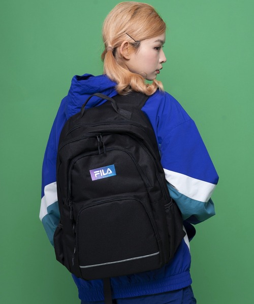 デイバック リュック FILA フィラ ブランド ロゴ 大容量 2層式 リュックサック デイパック 約30L レディース メンズ | FILA | 02